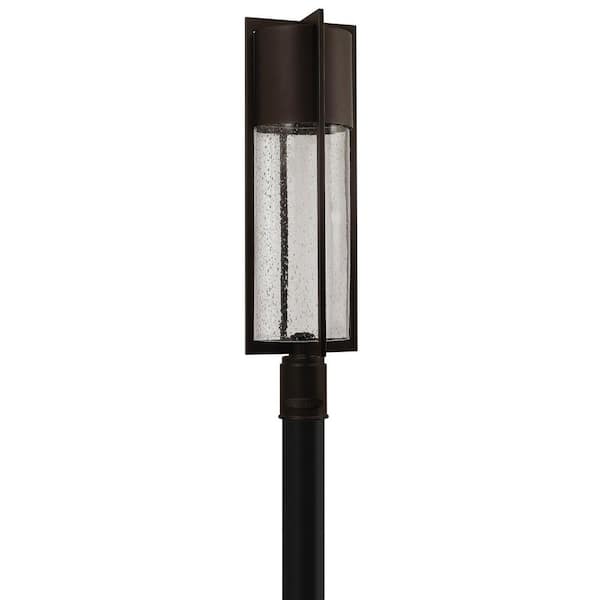 HINKLEY Shelter 1-Light Buckeye Bronze LED Outdoor Post-Mount Light Fixture