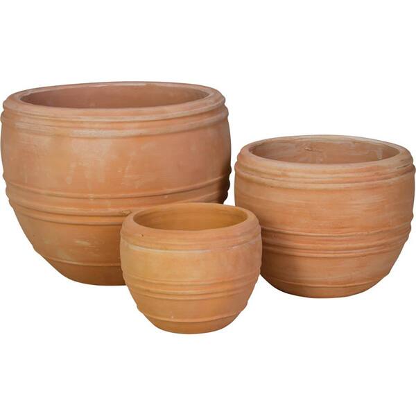 12 in. Clay Multi-Ring Pot AT-1037B - The Home Depot