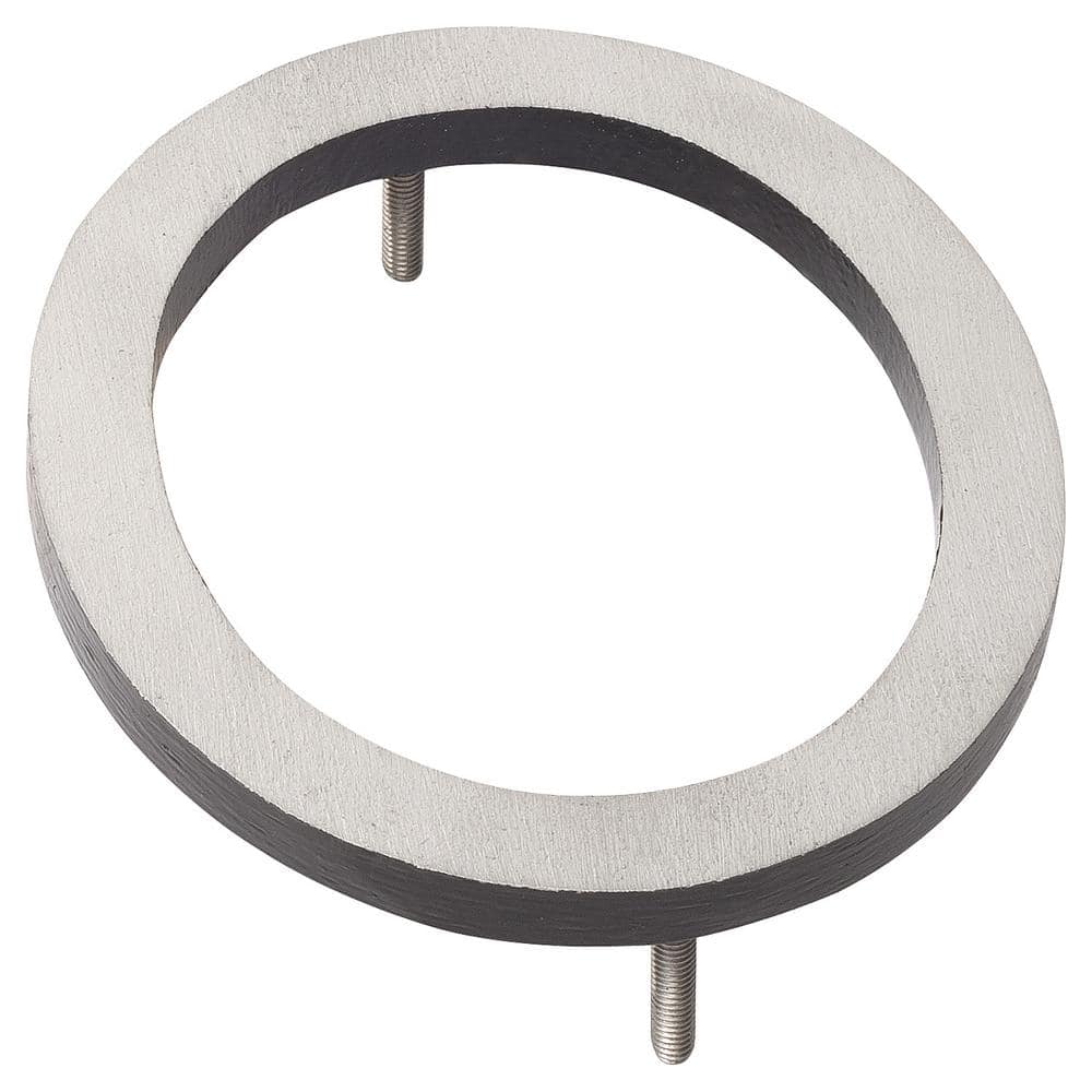 8 in. Satin Nickel/Black 2-Tone Aluminum Floating or Flat Modern House Number 0 product image for price tracking
