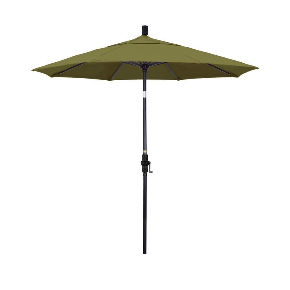 7.5 ft. Black Aluminum Market Patio Umbrella with Collar Tilt Crank Lift in Palm Pacifica price history on PriceWatchPro