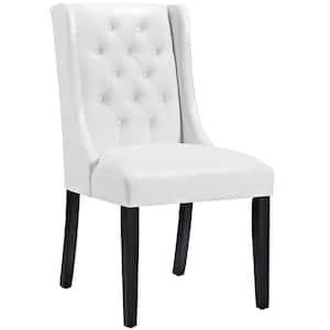 Baronet Vinyl Dining Chair in White