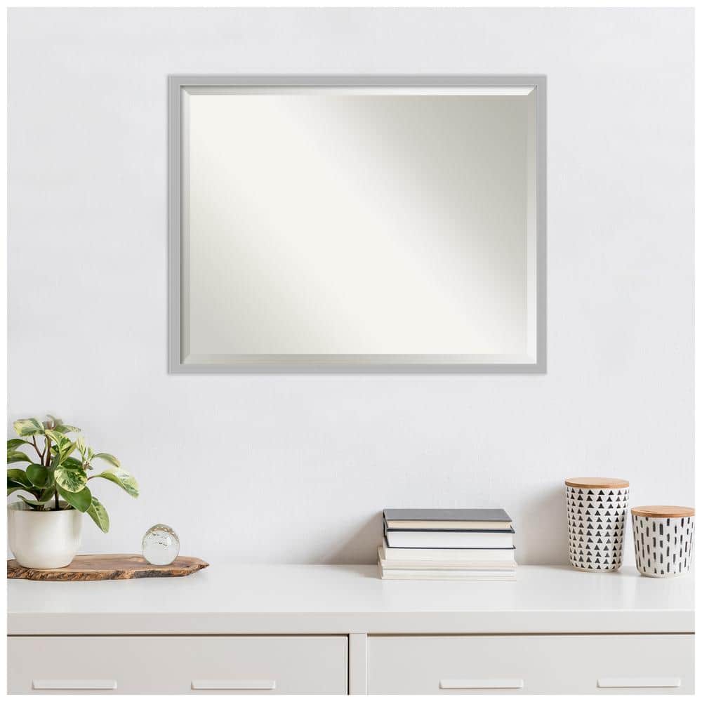Hera Chrome 29" x 23" Silver Framed Wall Mirror