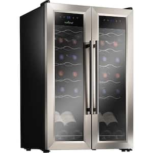 Digital Touch Control Dual Zone Cellar Cooling Unit in Black Finish with Air Tight Seal