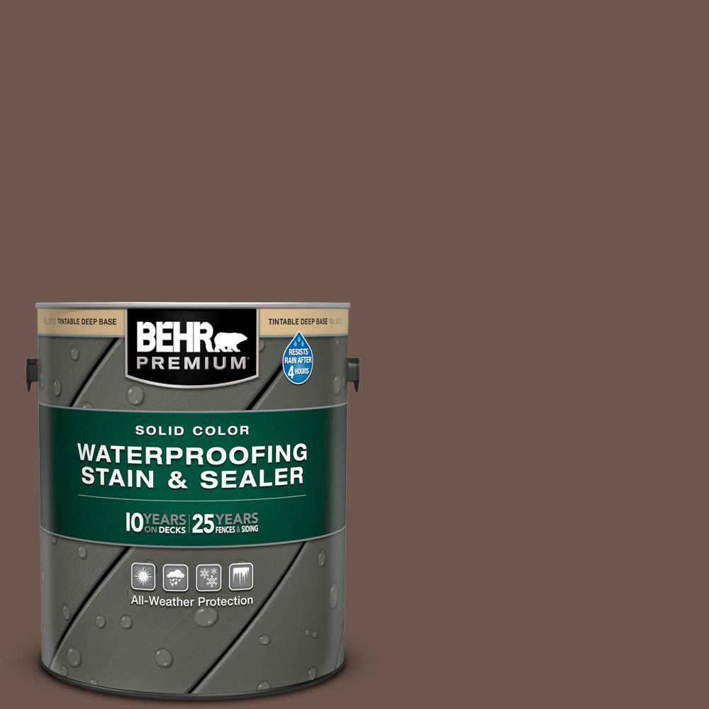 1 gal. #N170-6 Natural Bark Solid Color Waterproofing Exterior Wood Stain and Sealer price history on PriceWatchPro