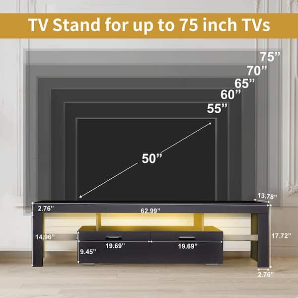 Can a 75 Inch Tv Fit on 65 Inch Stand 