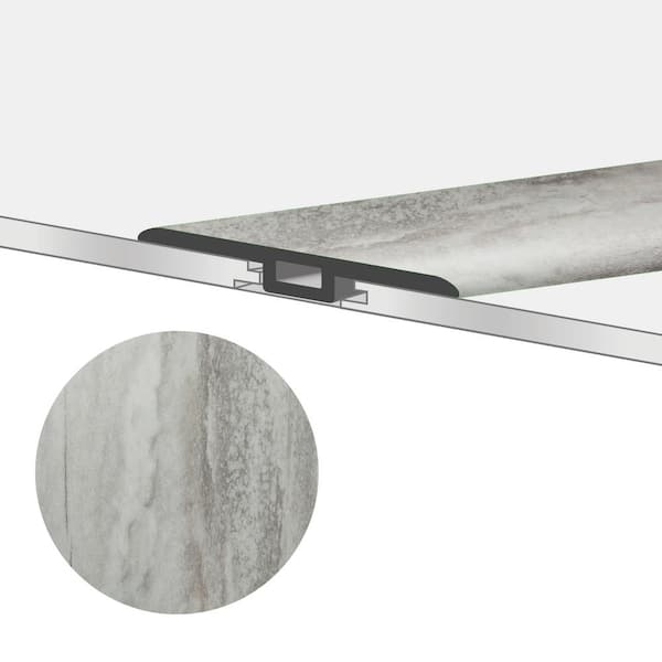 MaxCore Greystone 1-3/4 in. W x 47-1/4 in. L x 0.27 in. T Vinyl Reducer Molding Trim