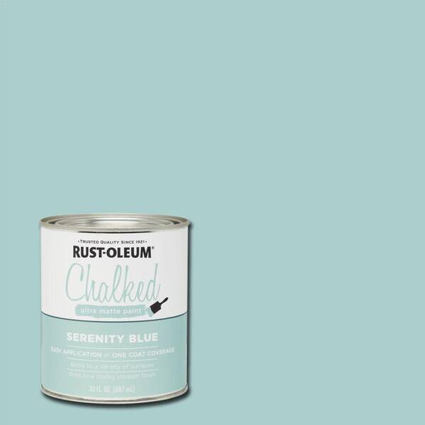 Rust-Oleum 30 oz. Chalked Serenity Blue Ultra Matte Interior Paint