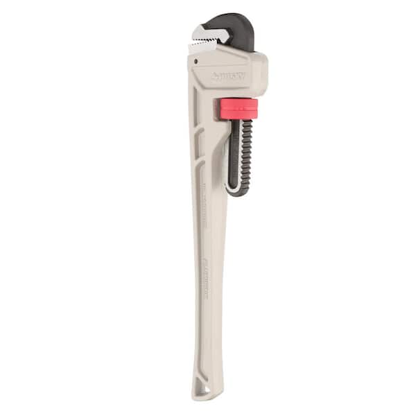 Husky 18 in. Aluminum Pipe Wrench with 2 in. Jaw Capacity