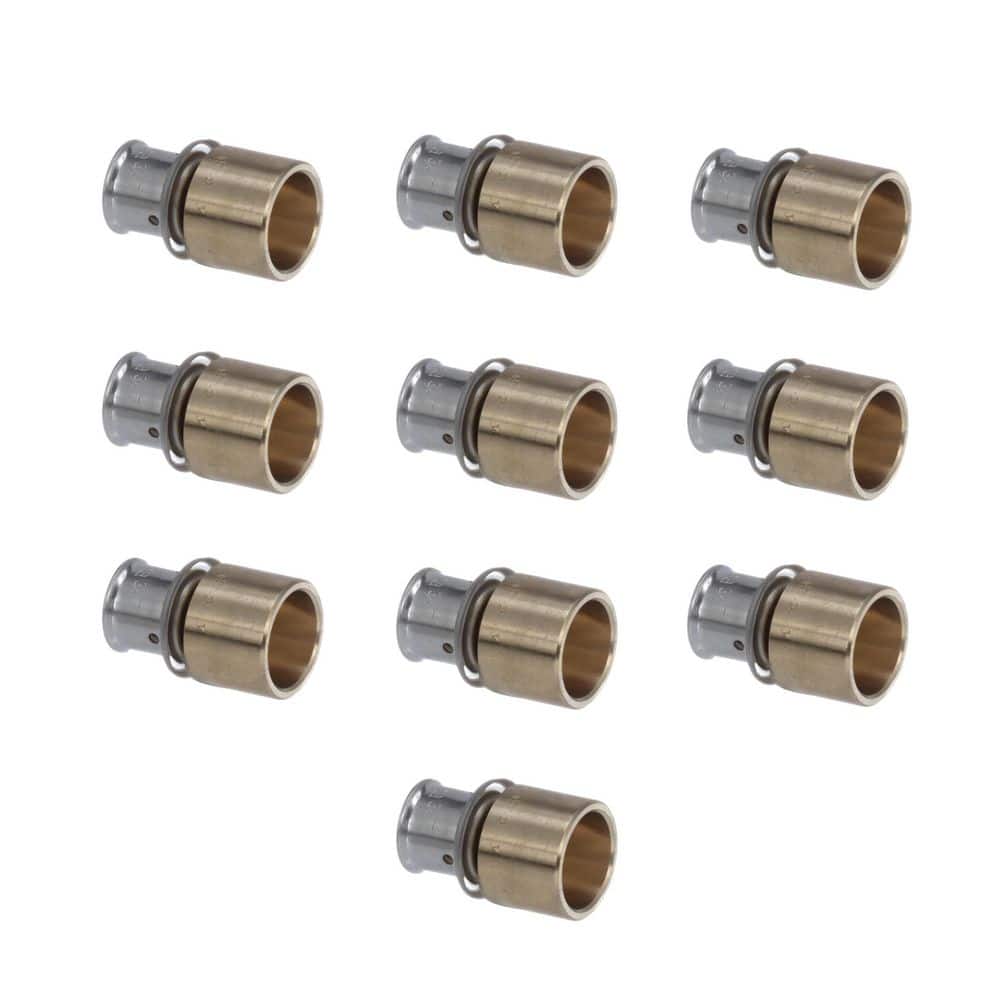 Viega PureFlow 3/8 in. Press x 1/2 in. Crimp Zero Lead Bronze
