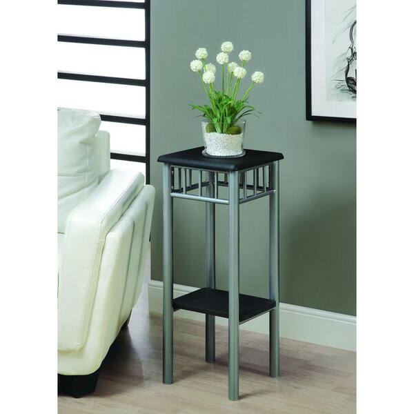 Monarch Specialties Black and Silver Indoor Plant Stand I 3094 - The ...