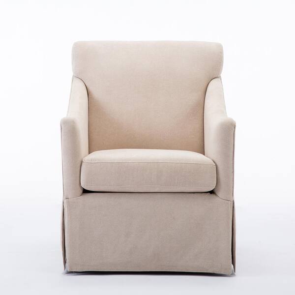skirted wingback chair