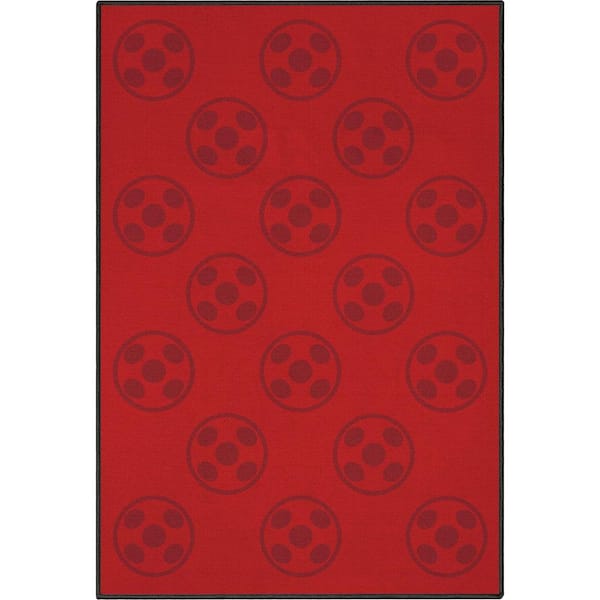 Well Woven Miraculous Ladybug Red 3 ft. 3 in. x 5 ft. Large Ladybug Repeat Area Rug