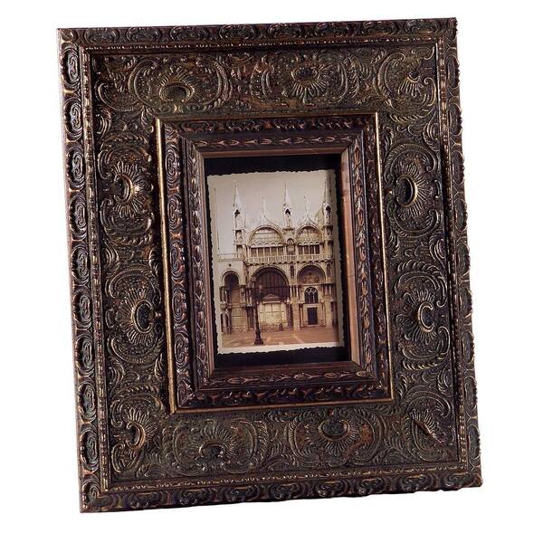 Filament Design Lenor 1-Opening 5 in. x 7 in. Brown Picture Frame