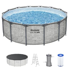 Steel Pro MAX 14 ft. Round 48 in. Deep Above Ground Pool Set
