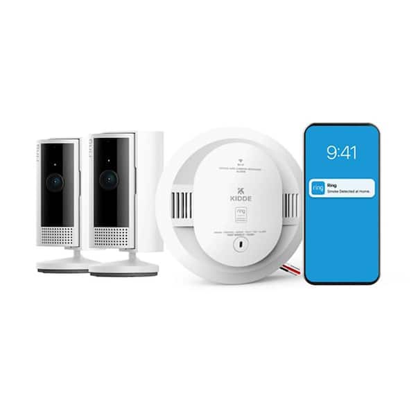 Hardwired Smoke/CO Detector & Indoor Cam (2nd Gen) 2-Pack - Smart Home Bundle