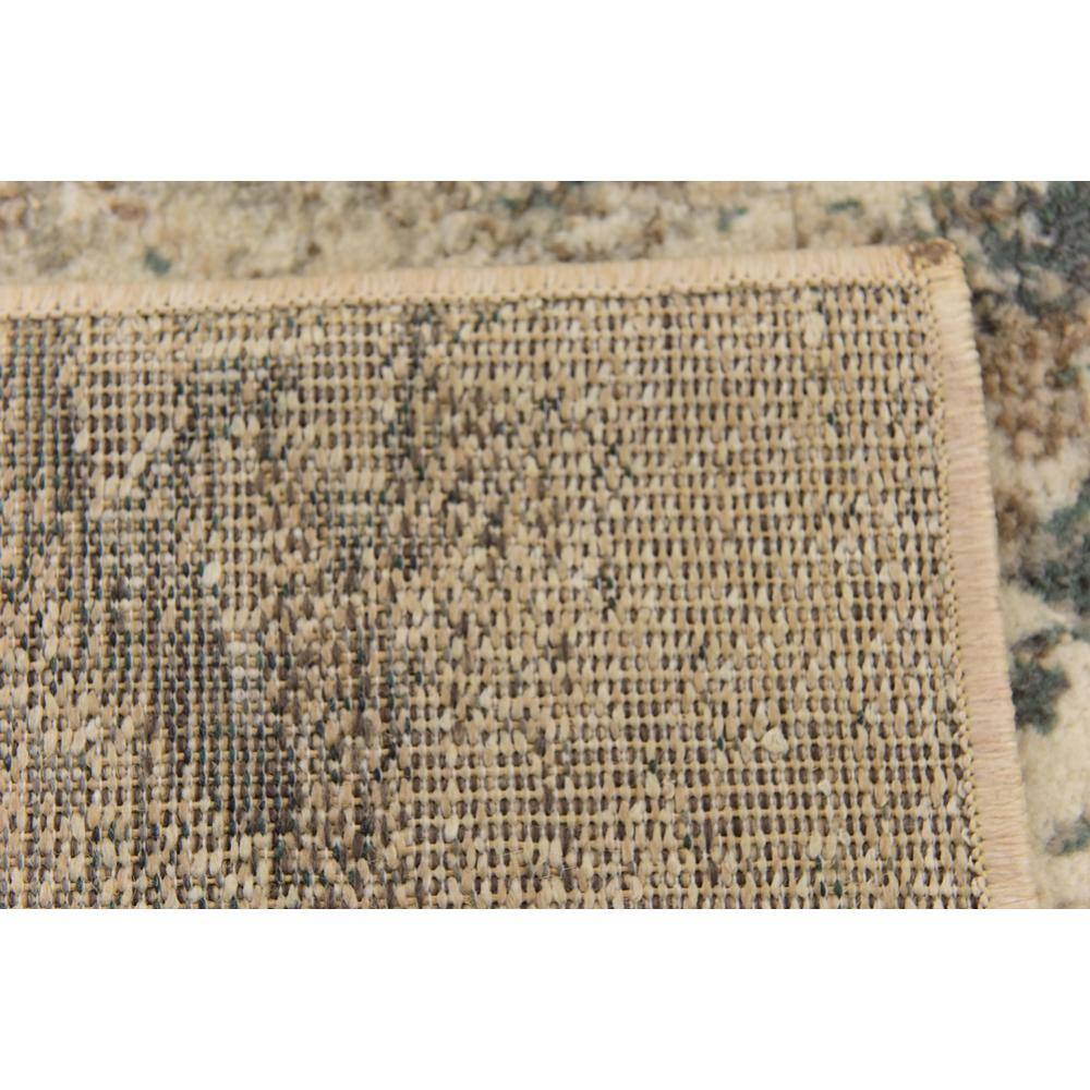 Abstract Gray Mirage 4' x 6' Easy-Care Synthetic Rug