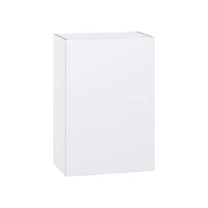 Fairhope Bright White Slab Assembled Wall Kitchen Cabinet (24 in. W x 35 in. H x 14 in. D)