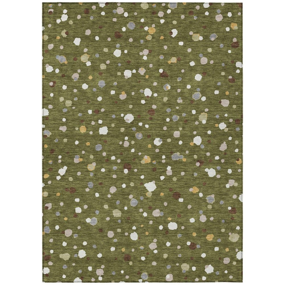 Chantille Machine Washable Indoor/Outdoor Abstract ACN2518 Olive 5 ft. x 7 ft. 6 in. Area Rug price history on PriceWatchPro