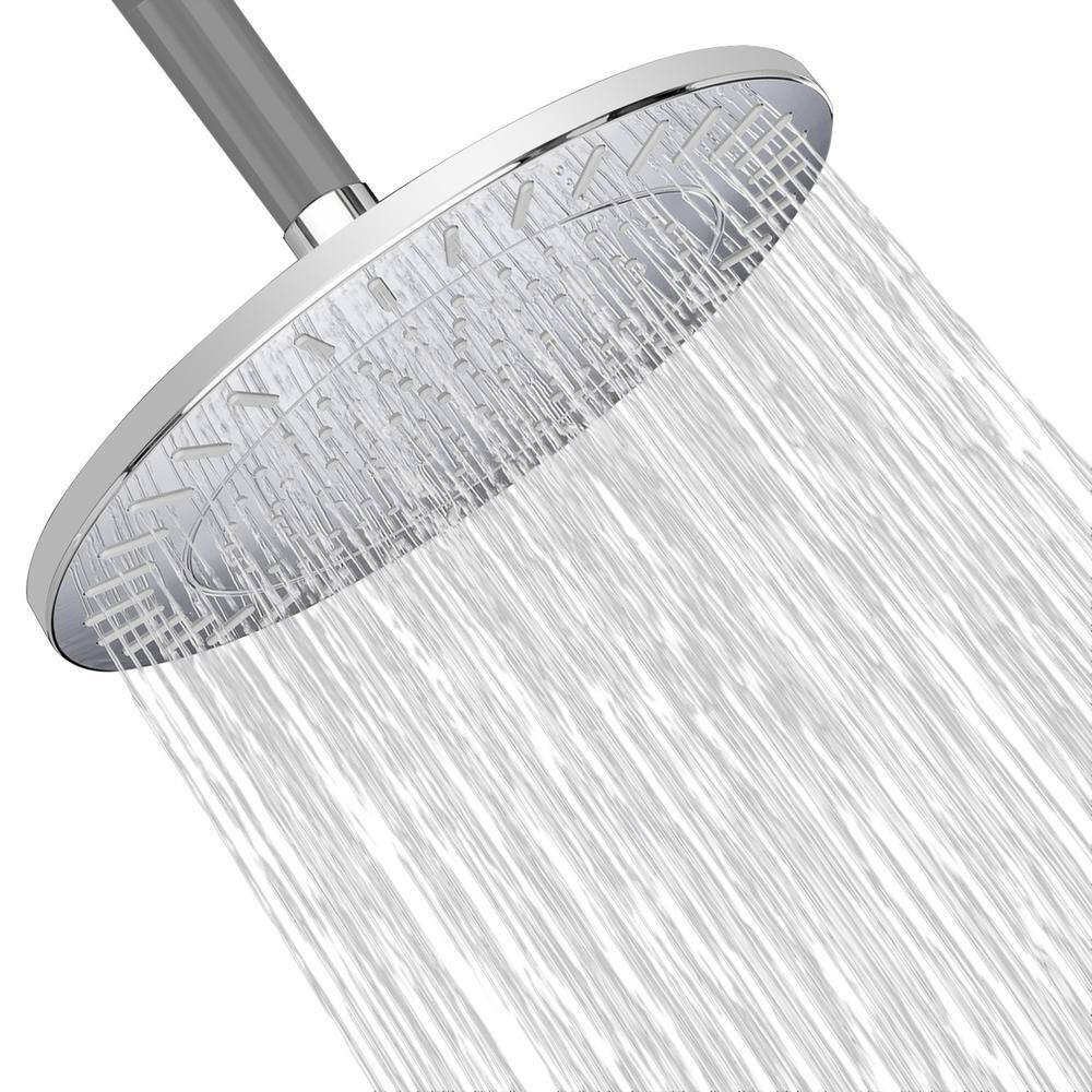 AKDY 1Spray Patterns 8.88 in. Single Wall Mount Fixed Shower Head in