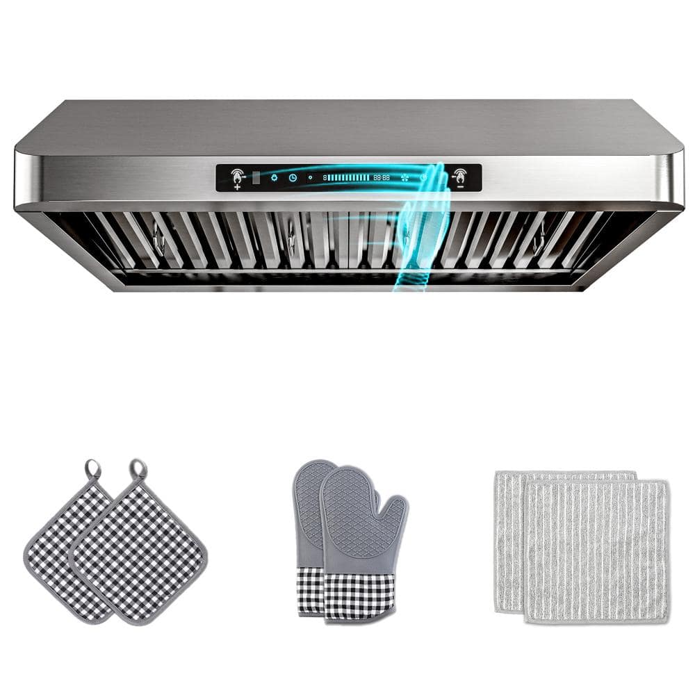 30 in. 400 CFM Ducted Under Cabinet Range Hood in Stainless with 3-Venting Options, Touch and Gesture Control, Remote price history on PriceWatchPro