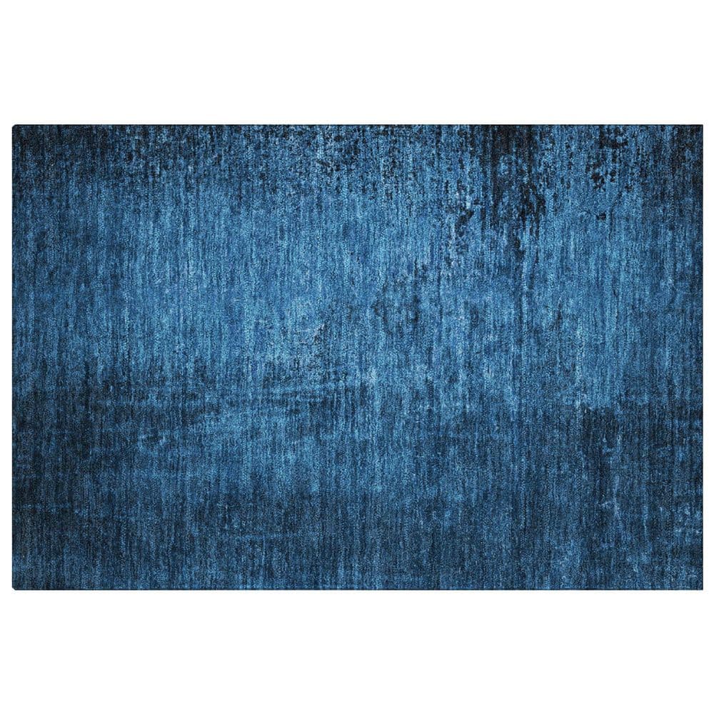 Dream Shag Premium Machine Washable Abstract ADS554 Navy 3 ft. x 4 ft. Area Rug price history on PriceWatchPro