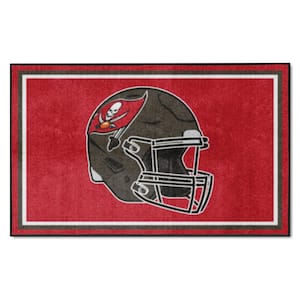Tampa Bay Buccaneers Red 4 ft. x 6 ft. Plush Area Rug