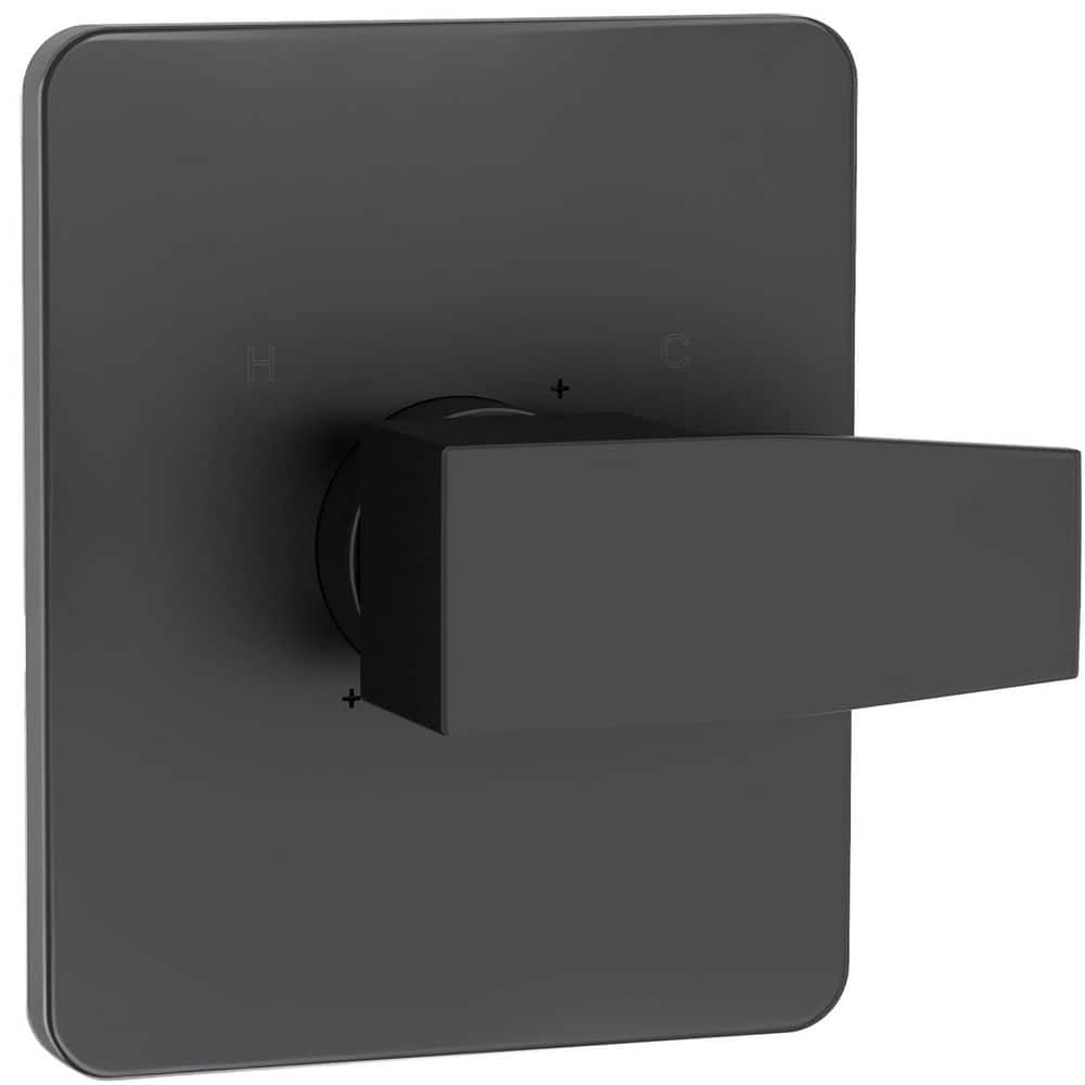 Black Stainless Steel Shower Trim Kit Replacement for 13/14 Series Valves with 7 in. Panel and H/C Indicator price history on PriceWatchPro
