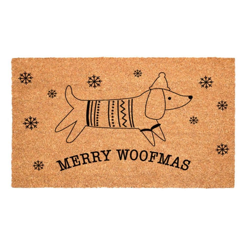 Multi-Colored 36 in. x 24 in. Coir Outdoor Door Mat price history on PriceWatchPro