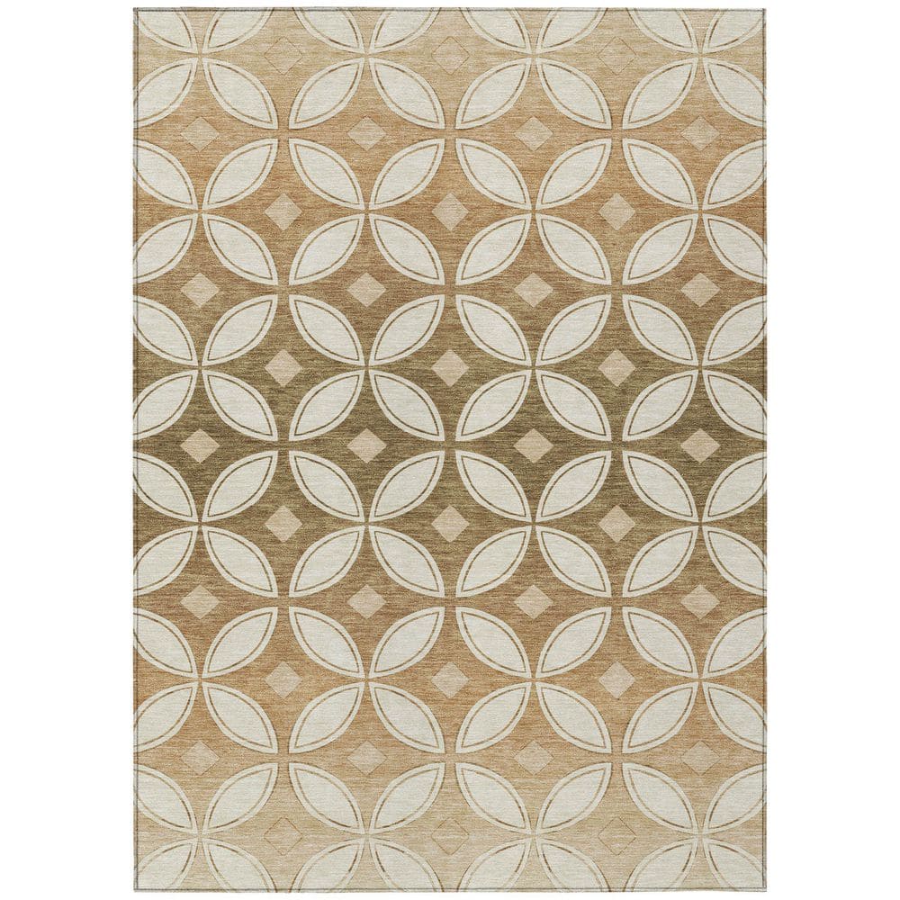 Chantille Machine Washable Indoor/Outdoor Abstract ACN2423 Copper 8 ft. x 10 ft. Area Rug price history on PriceWatchPro
