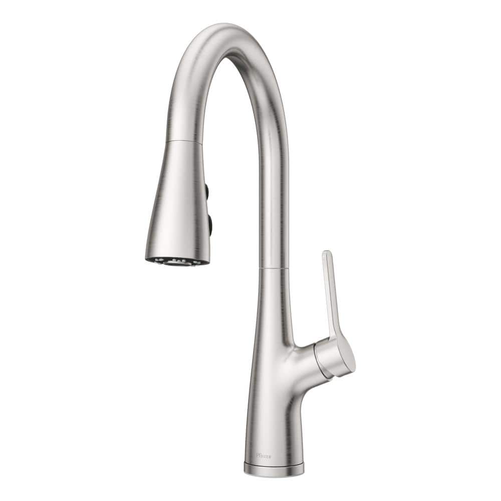 Neera Stainless Steel Pull Down Single Handle Kitchen Faucet