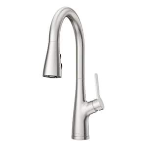 Neera Single-Handle Pull-Down Sprayer Kitchen Faucet in Stainless Steel