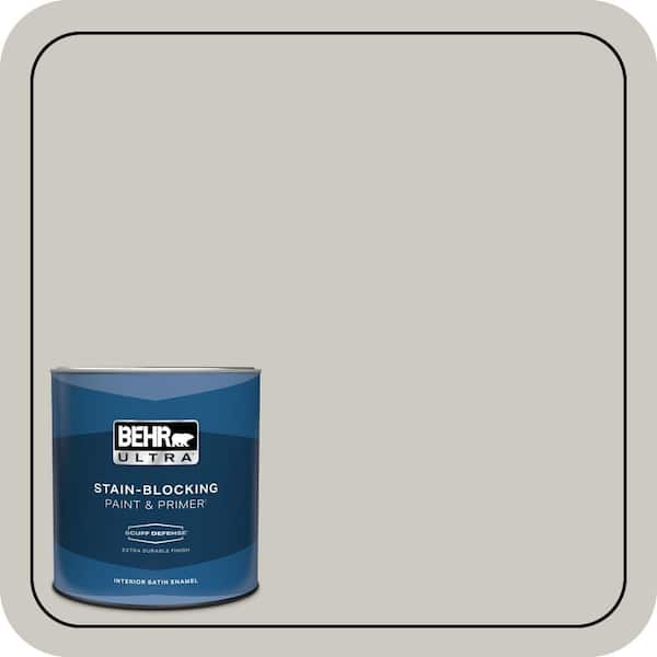 BEHR ULTRA 1 qt. #790C-3 Dolphin Fin Extra Durable Satin Enamel Interior Paint & Primer