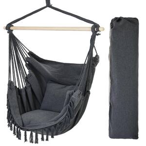 4.5 ft. Portable Hammock Chair Hammock without Stand in Gray