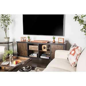 Grumm 72 in. Weathered Oak tv Stand Fits tv's up to 83 in.