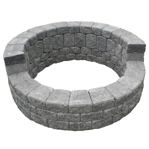 Back Fire Pit Kit In Cascade Blend, Outdoor Fire Pit Kits