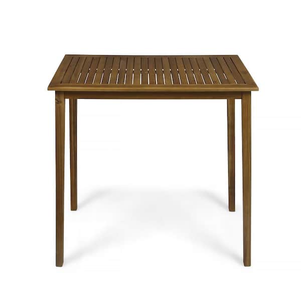 Flynama Outdoor Minimalist Acacia Wood Rectangle Table in Teak