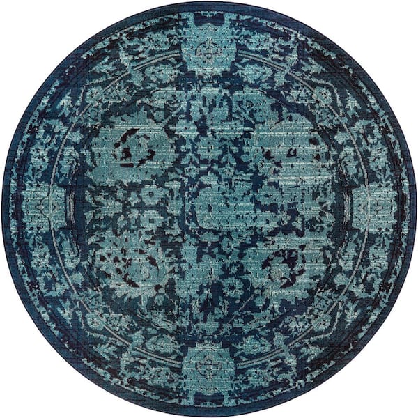 Medici Salamanca Turquoise 8' 0 x 8' 0 Round Rug