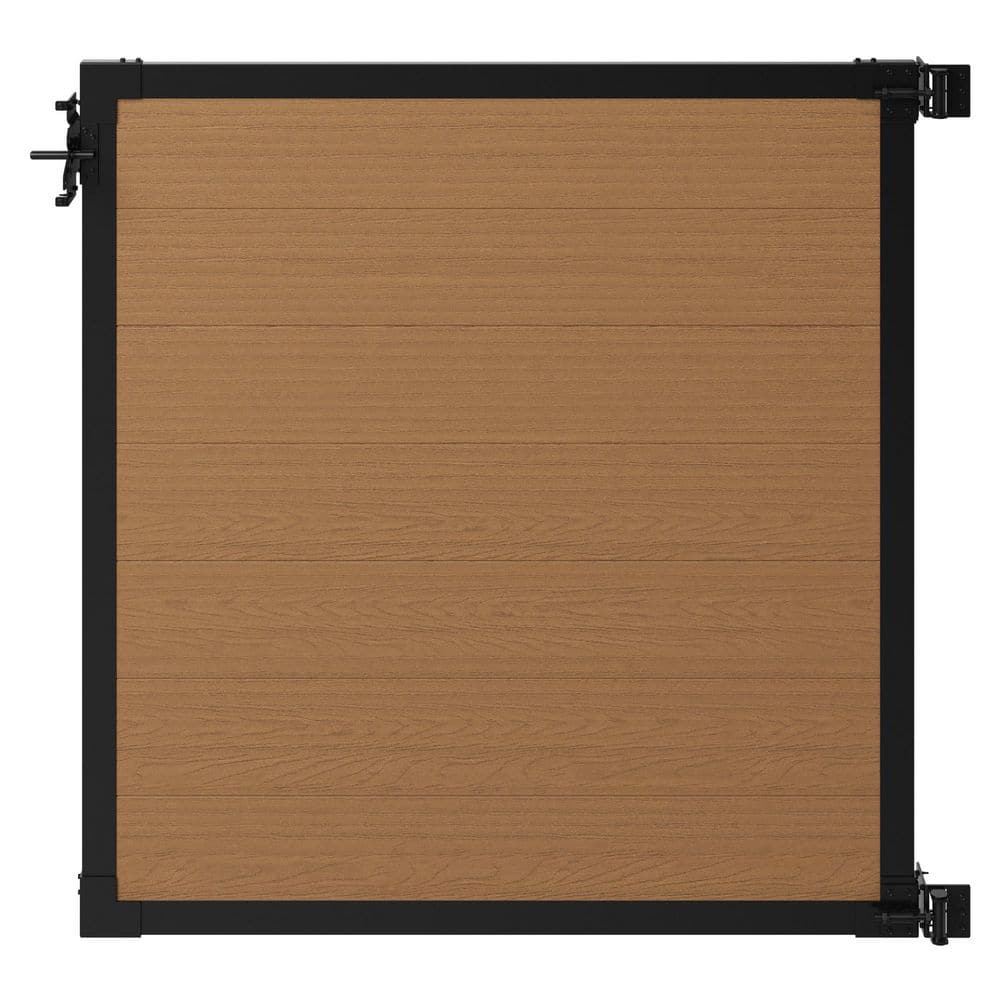 4 ft. H x 4 ft. W No Dig Edgewood Walnut Brown Privacy Gate price history on PriceWatchPro