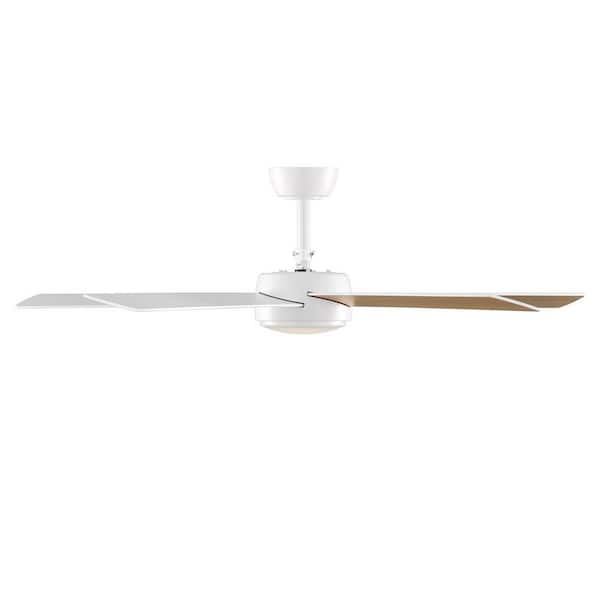 Hampton Bay Benning 52 in. Indoor Matte White Downrod Mount