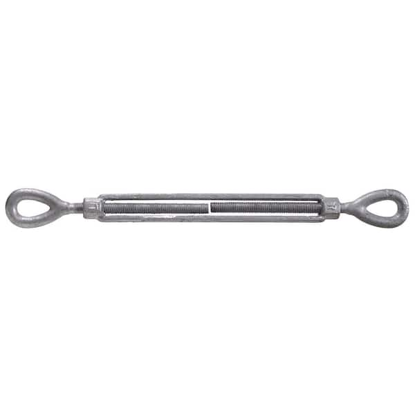 The Hillman Group 5/8-11 x 26-9/16 in. Eye and Eye Turnbuckle in Forged Steel with Hot-Dipped Galvanized (1-Pack)