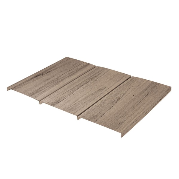 Deck-Top Rustic Tan PVC Decking Board Covers (10-Pack)
