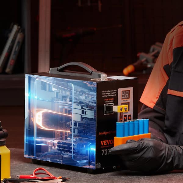 737G Battery TIG Welding Machine 0.15mm Portable Pulse Spot Welder 110-Volt 800 Amp for 18650 14500 Lithium Batteries