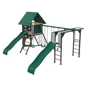 Ultra Play Playground Double Bay Commercial Bipod Swing Set with