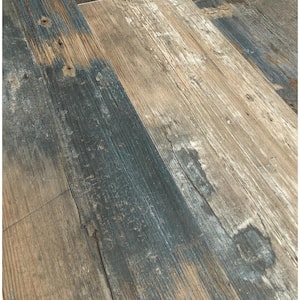 COLORS Glue Down Floor and Wall DIY Swing Wood Aged 6 in. x 36 in. Multi-Tonal Luxury Vinyl Plank (30 sq. ft./case)