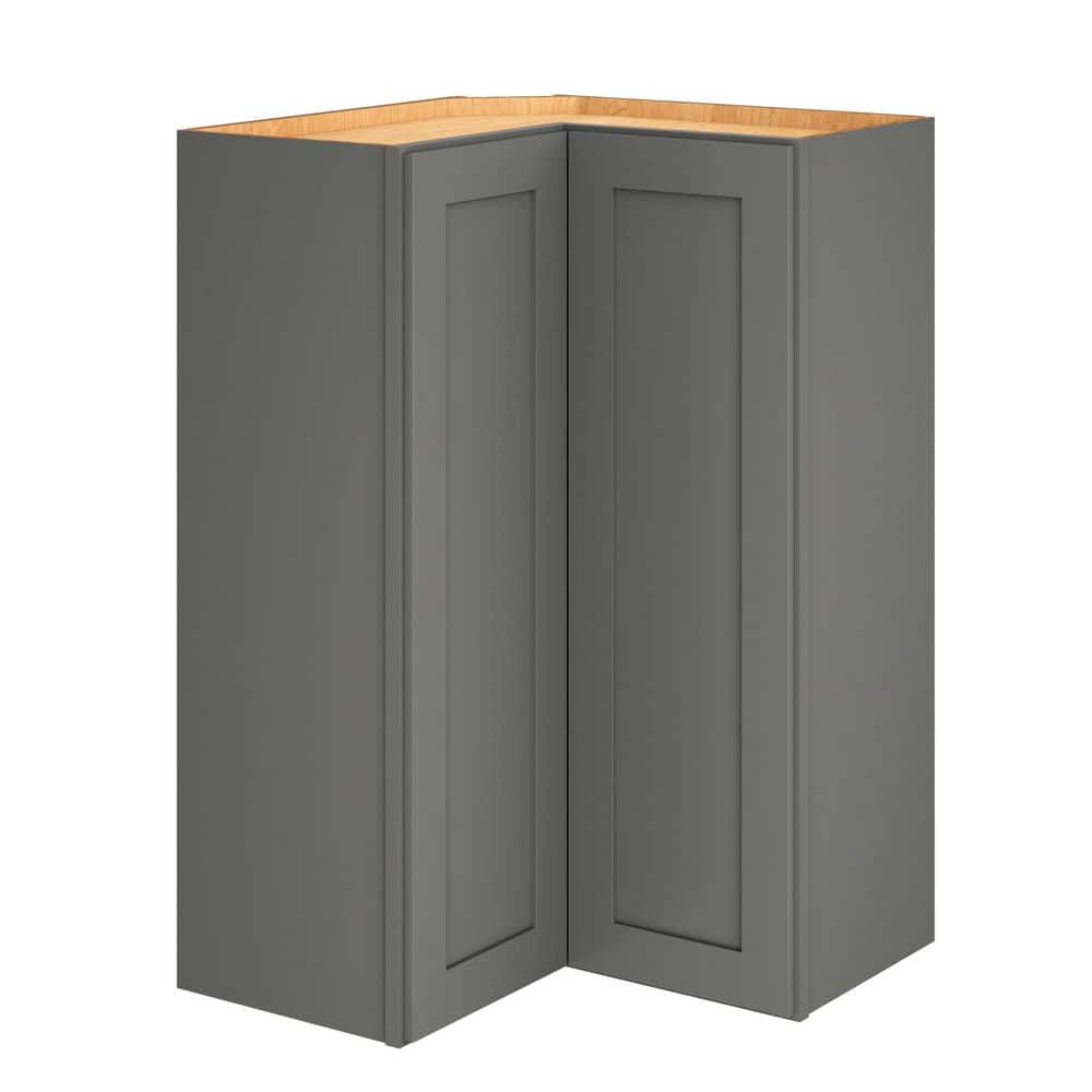 QuickShip Cottage 36 in. W x 12 in. D x 36 in. H Assembled Plywood Shaker L-Shaped Corner Standard Cabinet in Fossil price history on PriceWatchPro