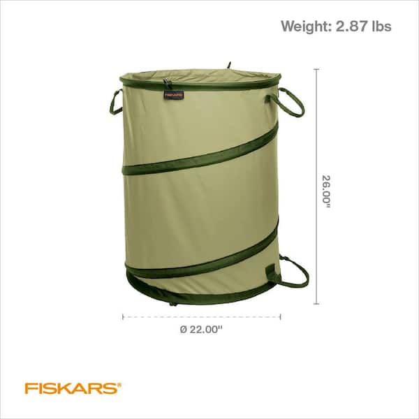 Fiskars 30 Gal. Collapsible Kangaroo Lawn and Leaf Bag 394050-1003