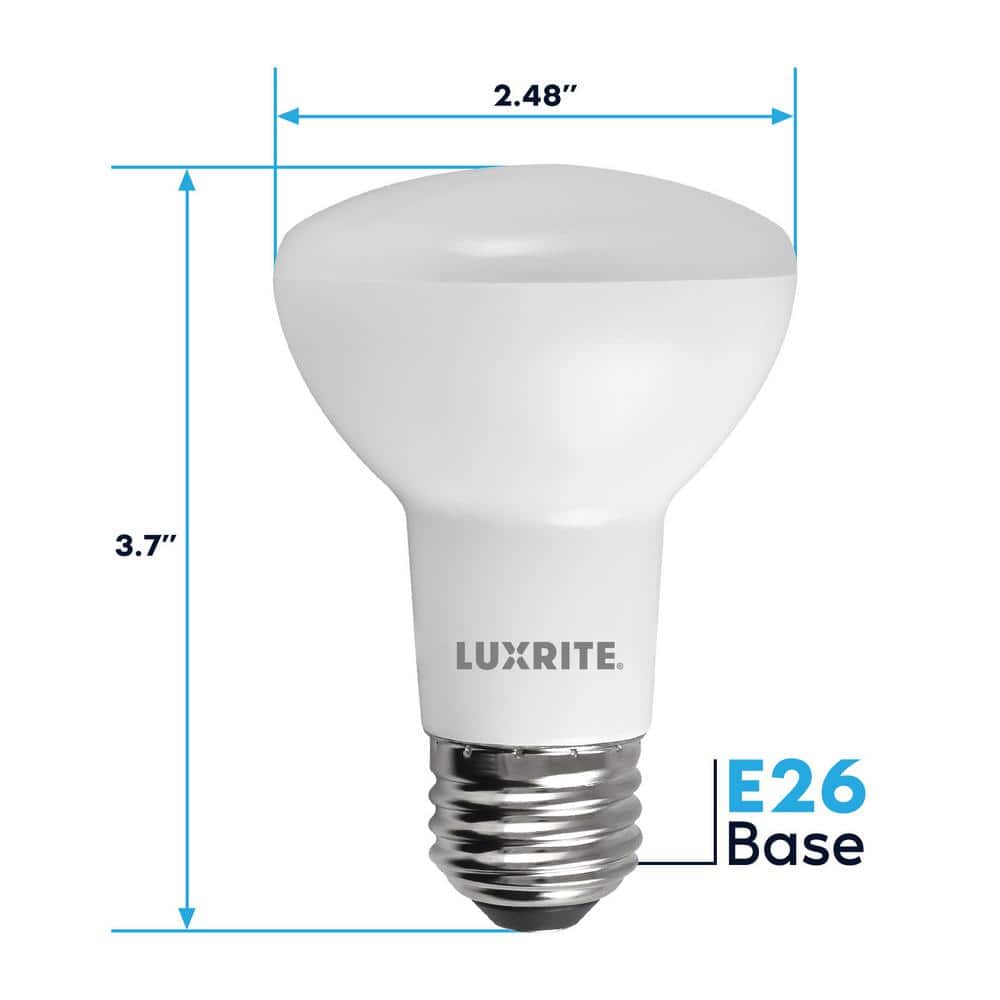 45 Watt Equivalent White Dimmable LED Flood Light Bulb
