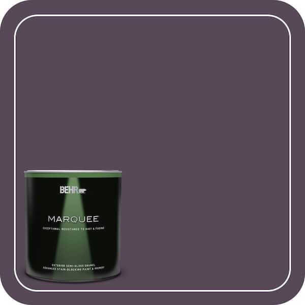 BEHR MARQUEE 1 qt. #M100-7 Deep Merlot Semi-Gloss Enamel Exterior Paint & Primer