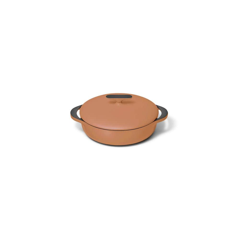 Caraway 3.5 Qt. Rust Cast Iron Braiser with Domed Lid