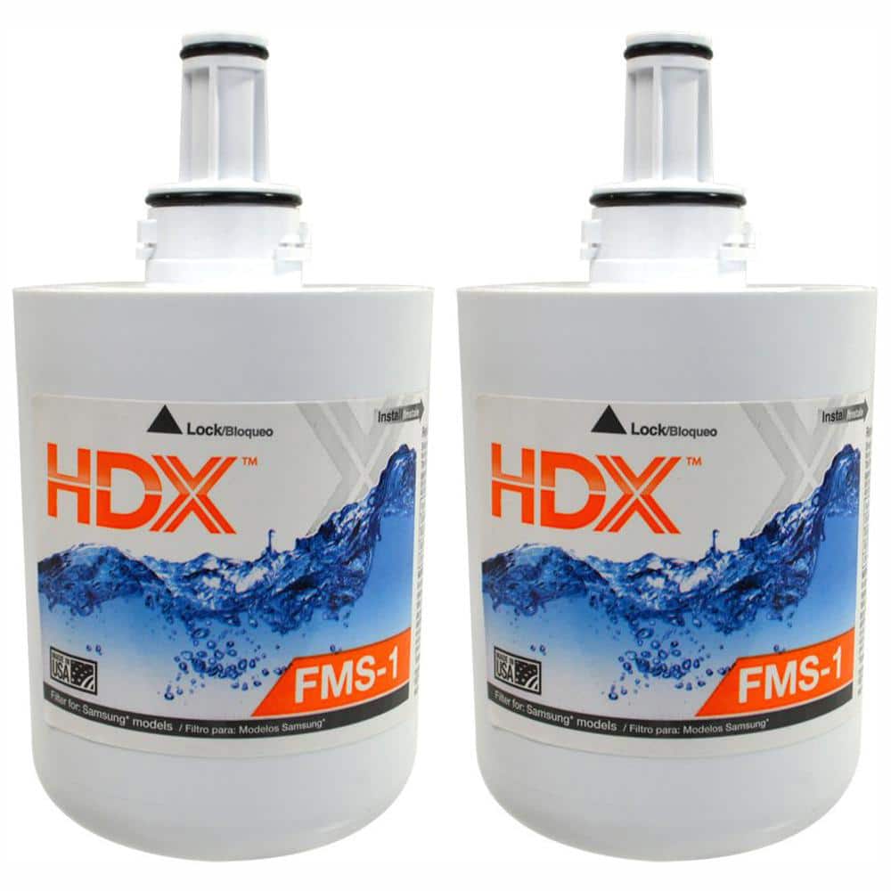 2 Pack Purifier for Samsung Refrigerators HDX FMS-1 Replacement Water Filter